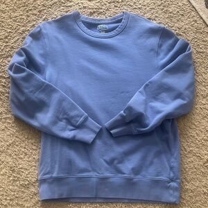 J. Crew Light Blue Crewneck Sweaters Vintage Fleece